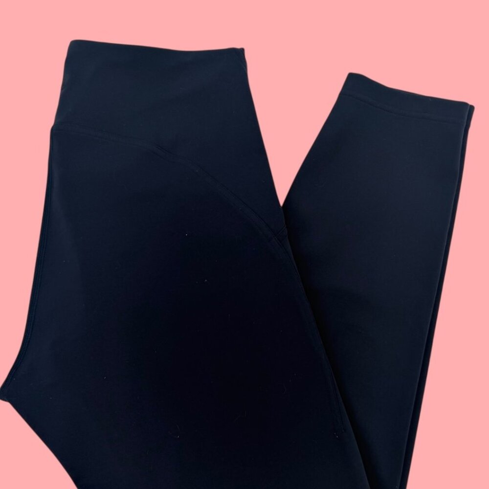 Lululemon Wunder Train Everlux High-Rise Tight‎ 25" Navy Blue Size 10